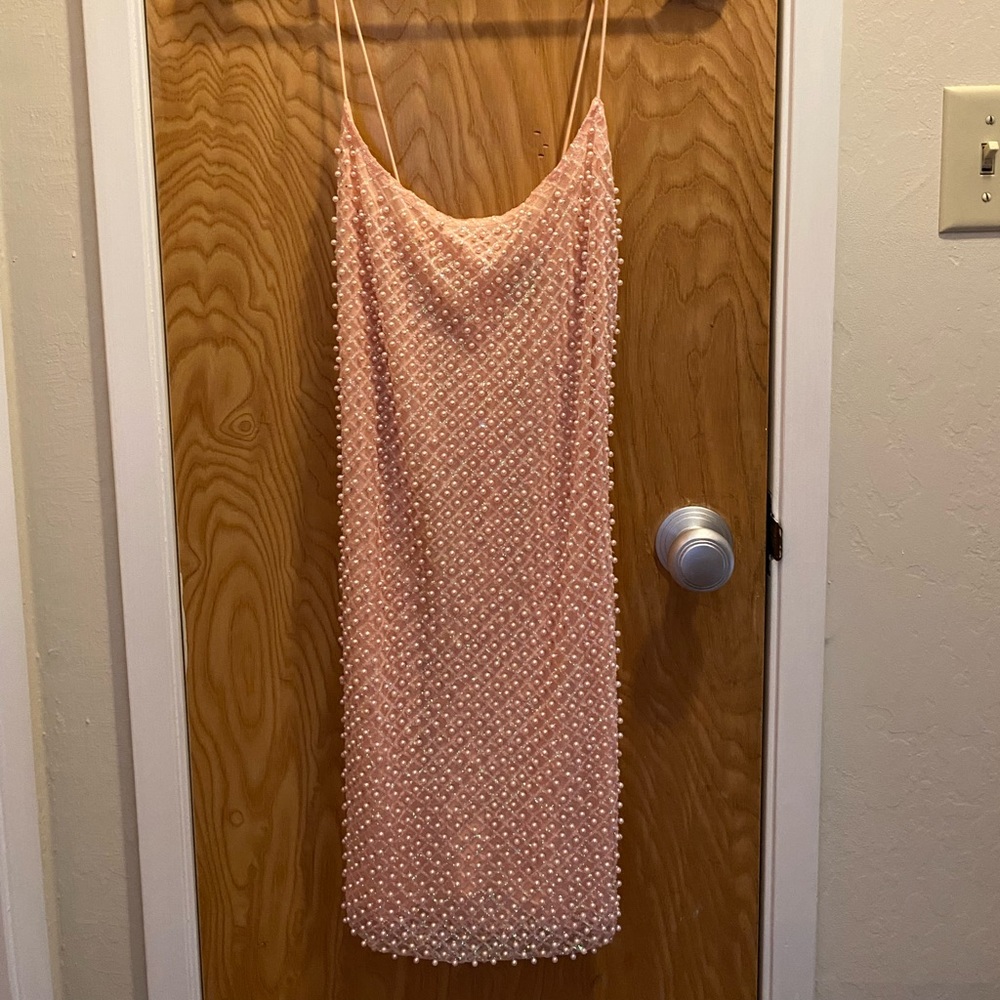 Drop a Glint Embellished Mini Dress